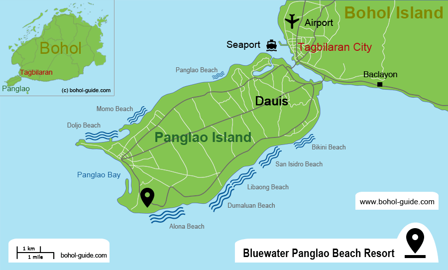 Bluewater Panglao Beach Resort - Location