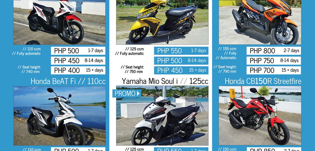Bohol Scooter Rentals in Panglao Tagbilaran • Bohol Guide
