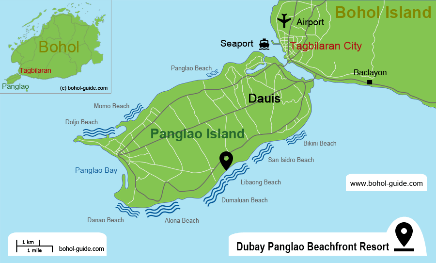 Dubay Panglao Beachfront Resort - Location