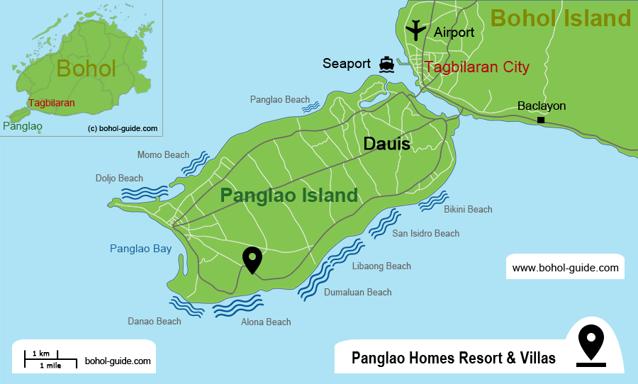 Panglao Homes Resort & Villas Location