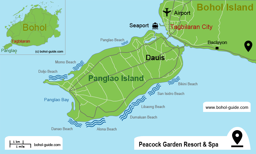 Peacock Garden Location Map