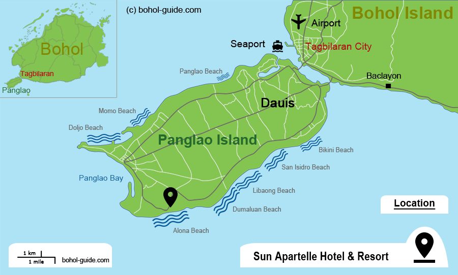 Sun Apartelle Hotel & Resort - Location