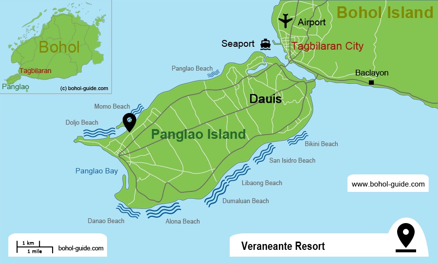 Veraneante Resort Location Map