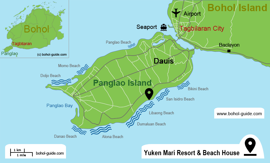 Yuken Mari Resort Location Map